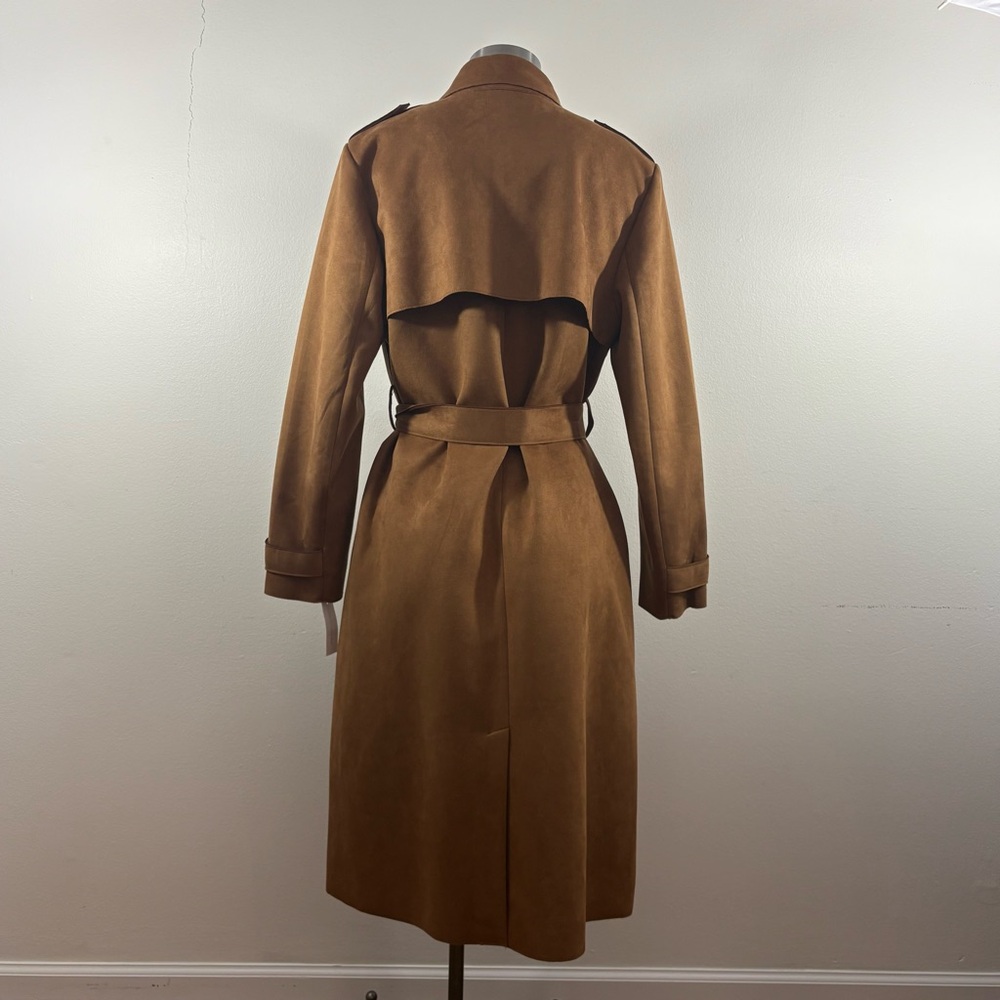 New York & Company Classic Tan Trench Coat - Picture 3 of 5